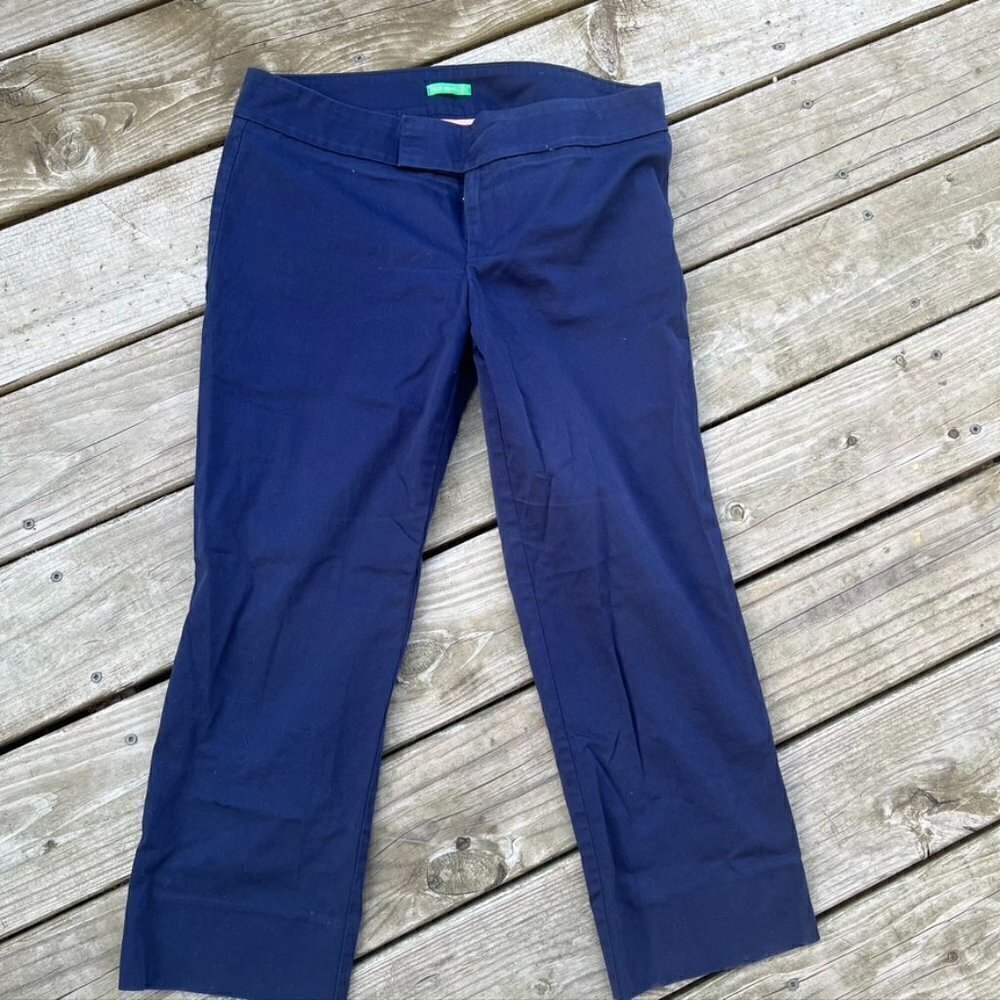Lilly Pulitzer Palm Beach Fit Pants size 6 Navy Blue
